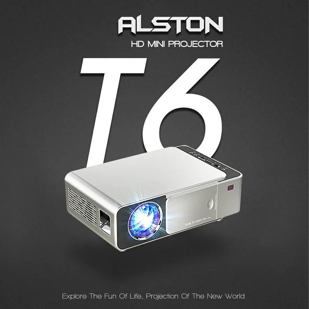 T6 fhd led projetor 4k 3500 lumens hdmi-compatível com usb 1080p portátil cinema proyector beamer display lcd versão normal-0