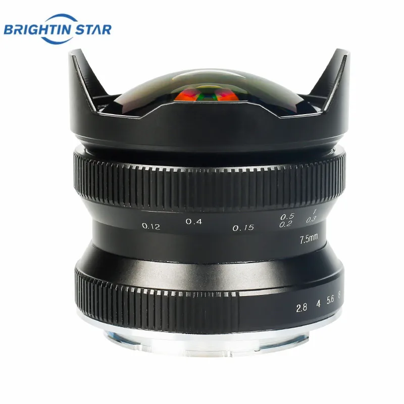 Слишком много звезда 7.5mmF2.8 II Fisheye объектив с фиксированным фокусным расстоянием для Canon EF-M sony E a6000 a6500 Fuji FX XT2 XA3 M4/3 EM10II GF10 EM5 объектив