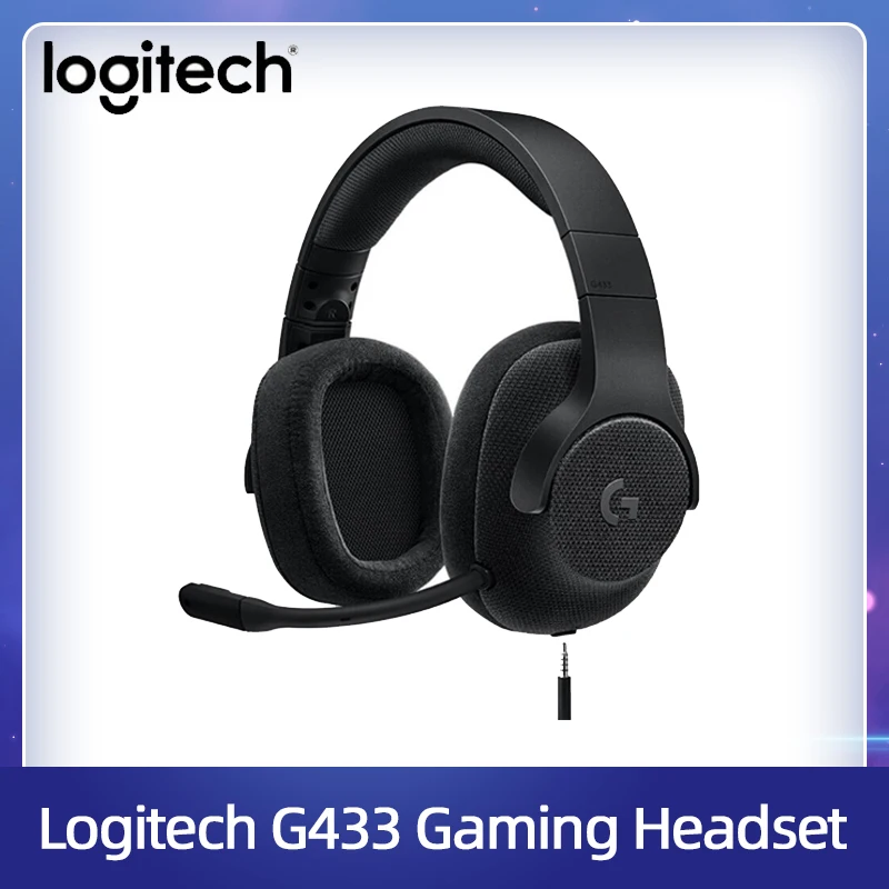 Оригинальные профессиональные игровые наушники Logitech G433 проводные 7 1 Surround с