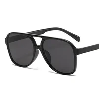 Vintage surdimensionné lunettes De soleil femme marque De mode grand cadre lunettes De soleil femme bonbons couleurs Ins Style Aviation Oculos De Sol 5