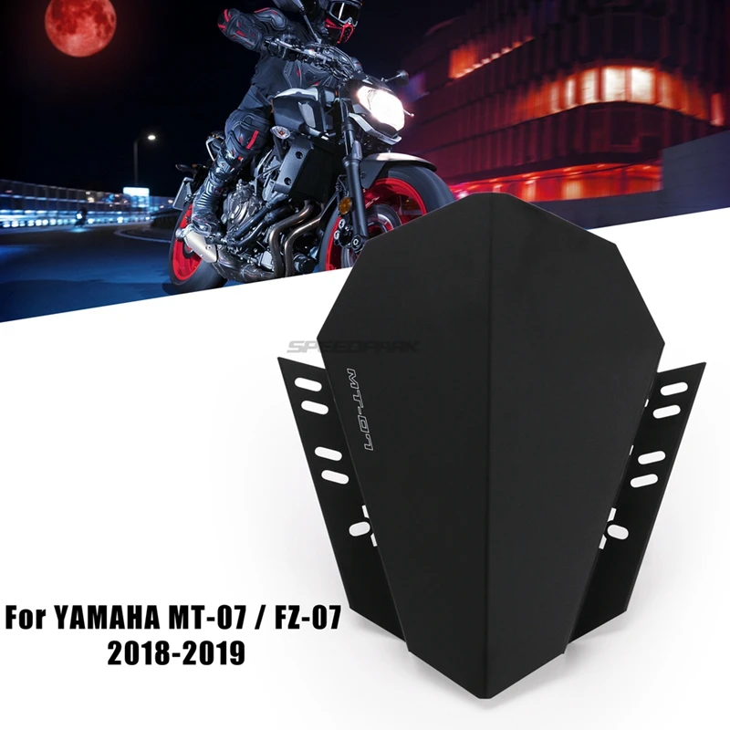 

Motorcycle CNC Windshield Windscreen Kit Deflector Fits For YAMAHA MT-07 MT 07 2018 2019 MT07 FZ07 FZ-07 FZ 07 2018 2019