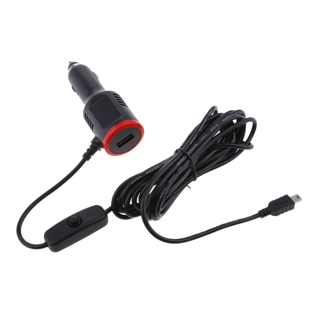 USB Charger 5V3A Quick Charge Cable GPS DVR Charging for Car Van Truck Kit