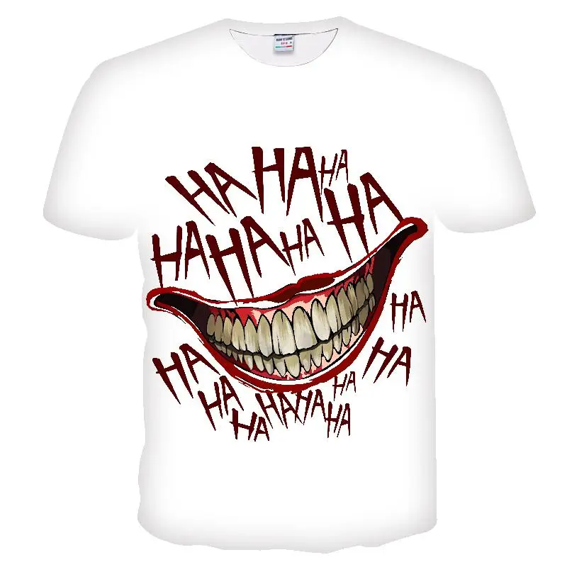 Забавная 3D футболка повседневные футболки haha Smiley face принт странных вещей Летний