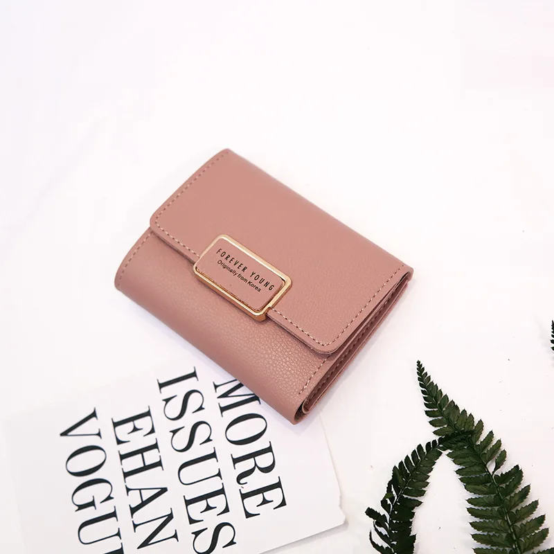 

Wallet Women's Short Small Wallet Mini Korean-style Hipster Multi-functional Wallet Three Fold Girl'S Students Purse