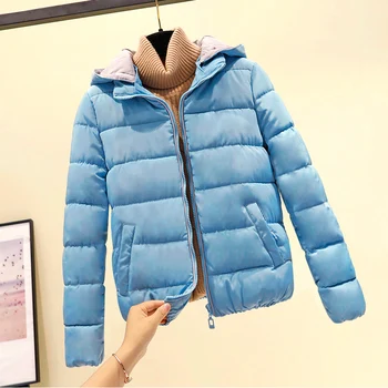 

2020 Autumn Winter Jacket Women Coat Fashion Female Detachable Hooded Cotton padded Jacket Women Parka Warm Short Casual Parkas
