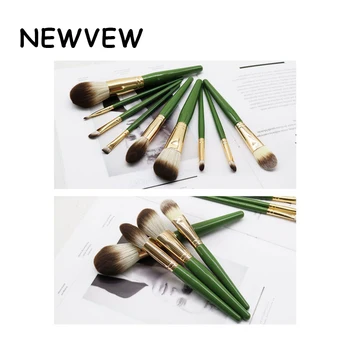 

NEWVEW make up brush green set 9 pcs makeup brushes powder brush makeup tools