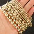 Faceted 9k gold