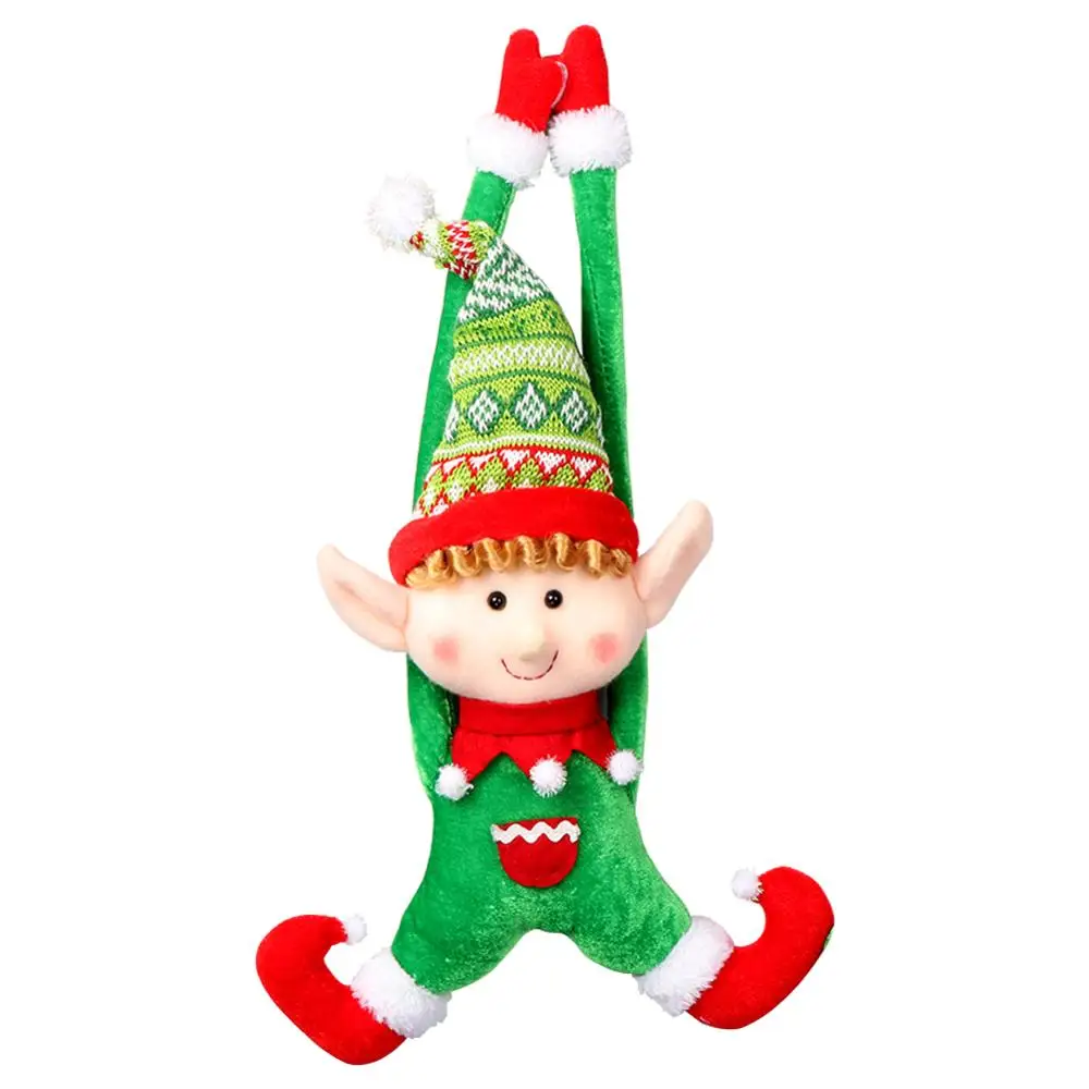 1Pcs Green Elf 3D DIY войлочная Рождественская елка, рождественские украшения для дома, новогодние подарки, набор искусственных рождественских елок с подвесными орнаментами Navidad - Цвет: 1Pcs Green Elf