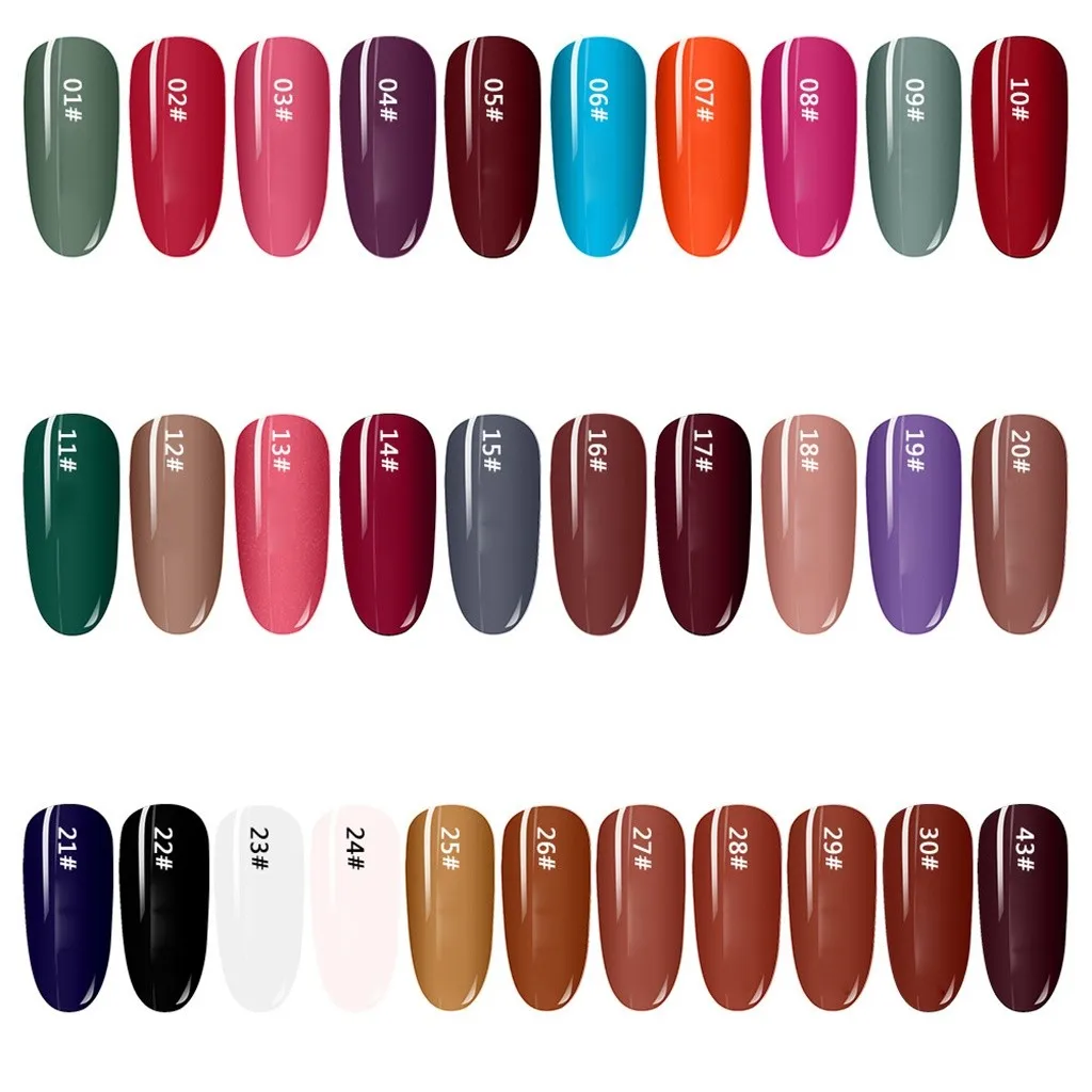 12ML Pure Color Gel Nail Polish Top Base Coat Need Long Lasting UV LED Base Gel Varnishes Soak Off Gelpolish Nail Lacquer Gel