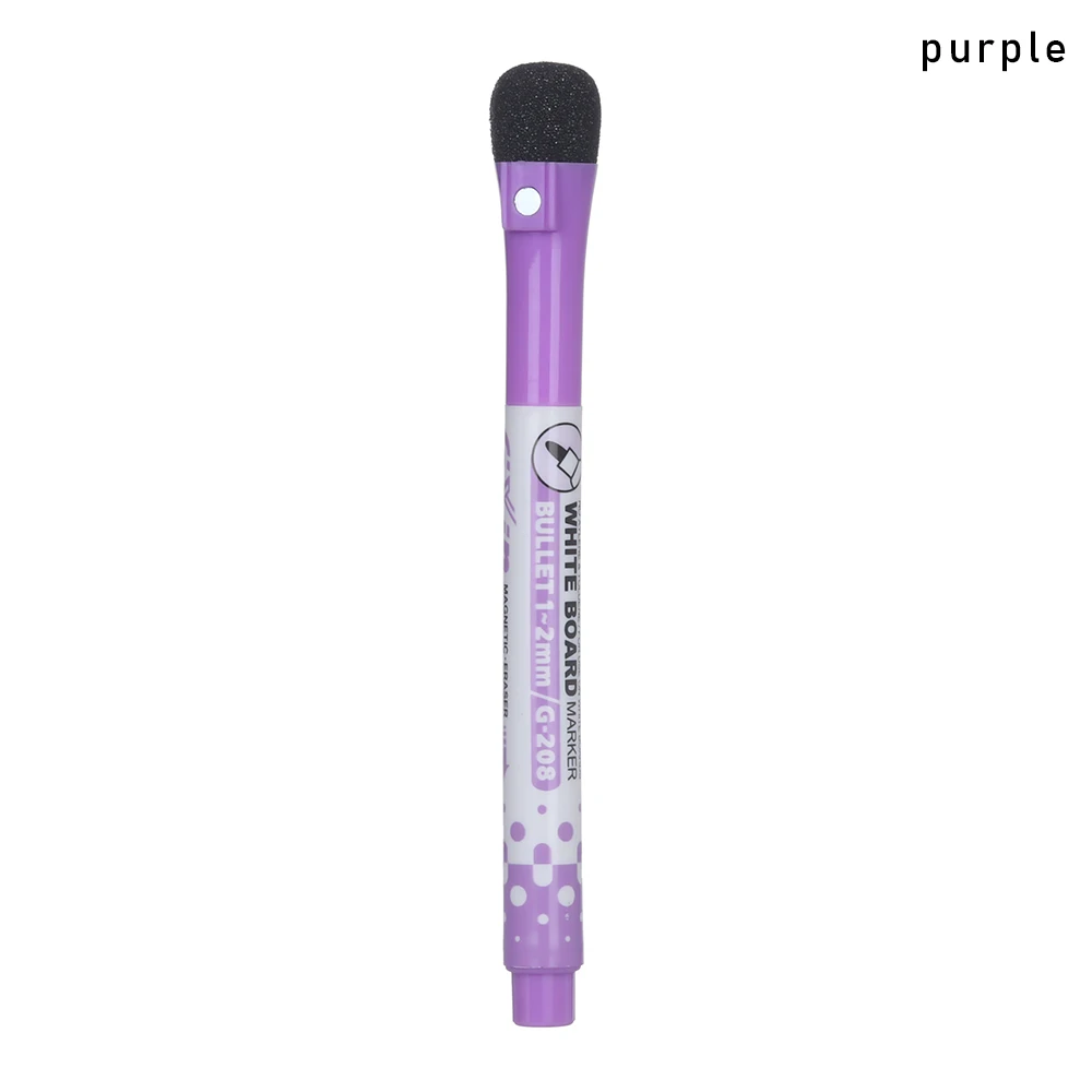 purple Магнитный месяц, неделя, Расписание, стираемый календарь, стираемая доска для сообщений, магнитные наклейки на холодильник, программа, белая доска, маркер, ручка - Цвет: purple