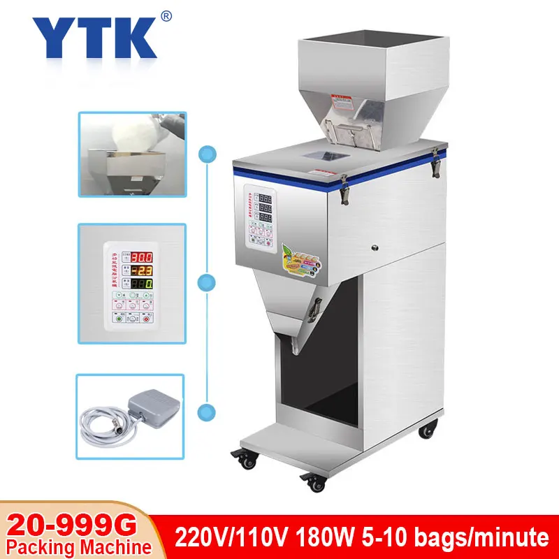 20-999g 180W Food Storage Machine Granular Powder Material Packaging Machine Coffee Bean Seed Filling Machine 1