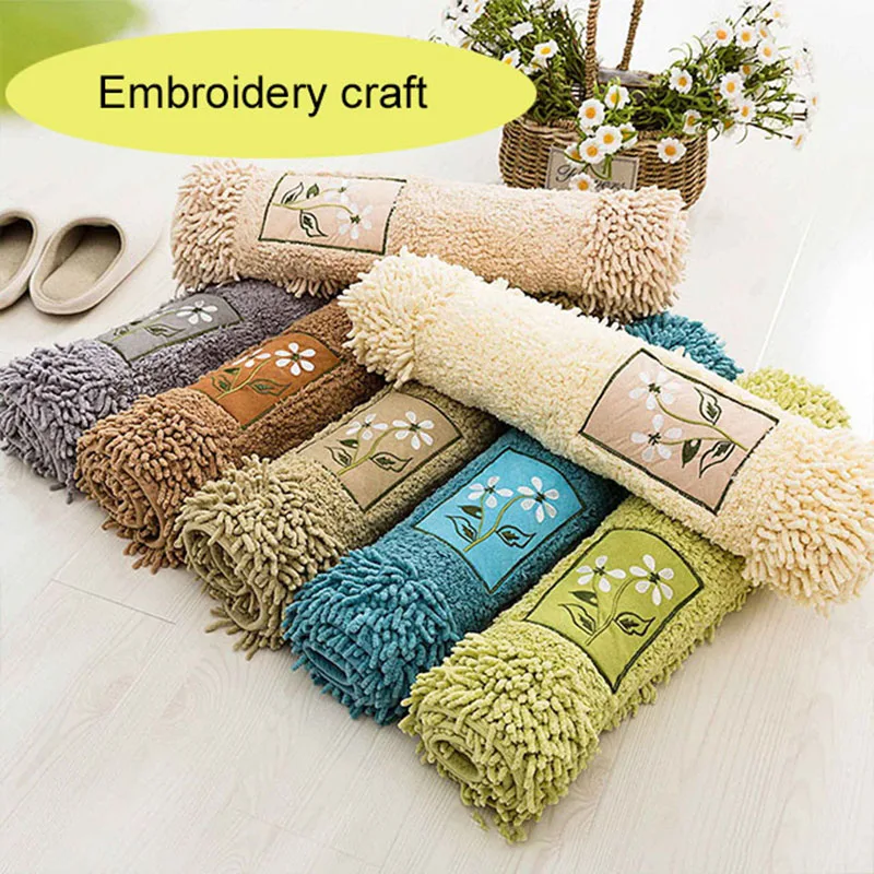 

Bathroom Carpet Bathroom Non Slip Carpet Water Absorption Polyester Carpet Living Room Kitchen Toilet Floormat Home Doormat
