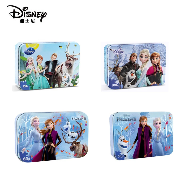 Деревянная игрушка из мультфильма Холодное сердце Disney пазл Микки Анна Эльза