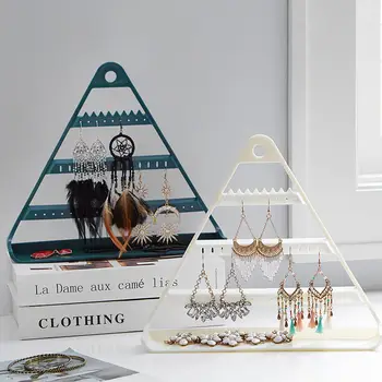 

New Design Rack Fashion Women Jewelry Creative Cute Necklace Triangl Jewelry Display Stand Earrings Bracelet Hanger Gift Hot U3