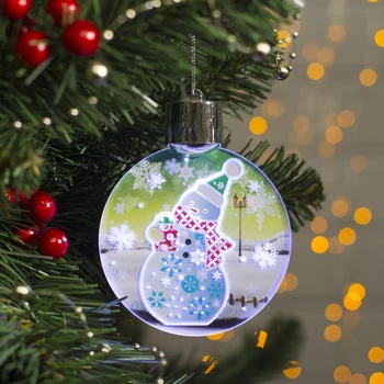 

Light suspension with dynamics "Festive snowman" from batteries 2032 (included), WHITE 4364351