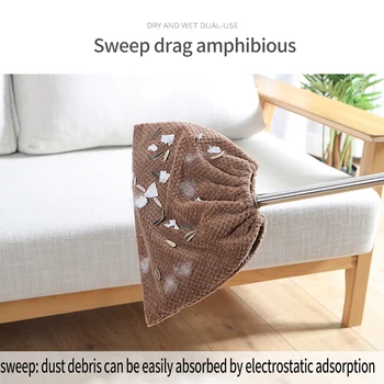 

Lazy Broom Cover Cloth Household Sweeping Soft Fur Broom Cloth Upgrade Buckle Mop Bathroom Supplies Home Clean Tools