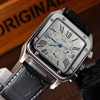 Unique Square Automatic Mechanical Self-Winding Men Watch Calendar Display Roman Numbers Leather Strap Wrist Watch Gifts ► Photo 3/6