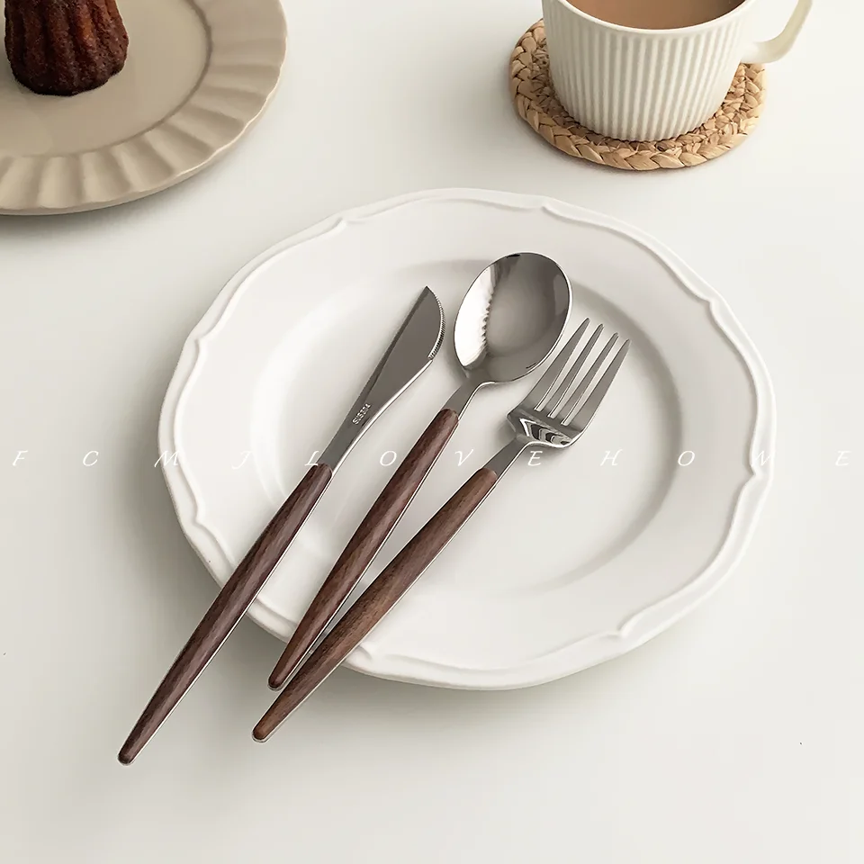 Modern Stainless Steel Dinnerware Sets Gift Luxury Dinnerware Sets Simple Europe Elegant