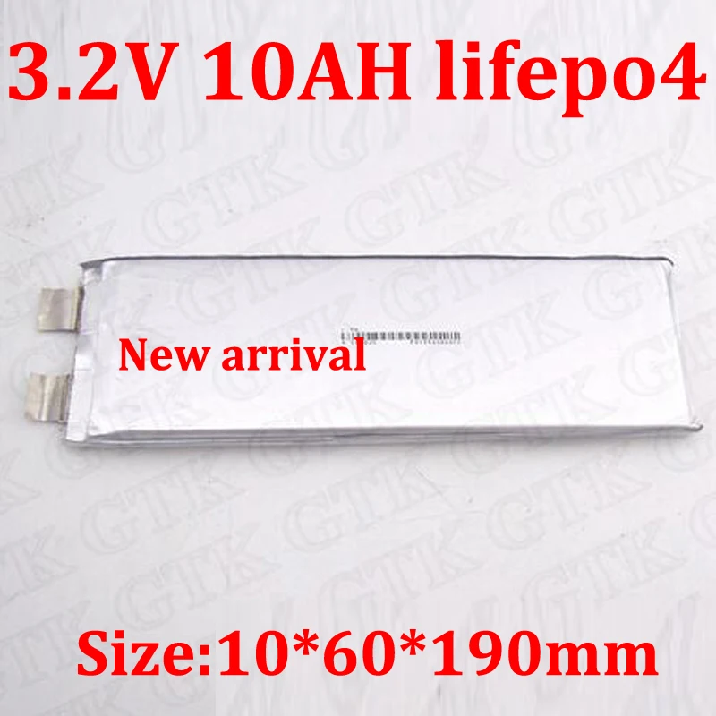 4 шт. 4S lifepo4 10ah литиевая батарея 3 2 v тонкая длинная длина для diy упаковка EV 12 8 accu
