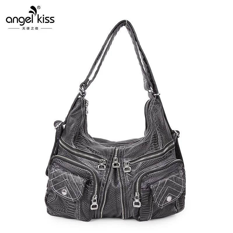 snakeskin tote shoulder bag
