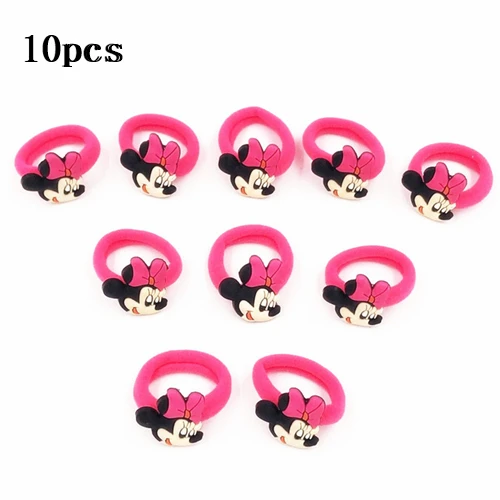 21-10pcs 10 шт./лот, заколки для волос с Микки и Минни, популярные Мультяшные резинки для волос, повязка на голову, рождественские аксессуары для волос для девочек, заколки для волос - Цвет: 21-10pcs