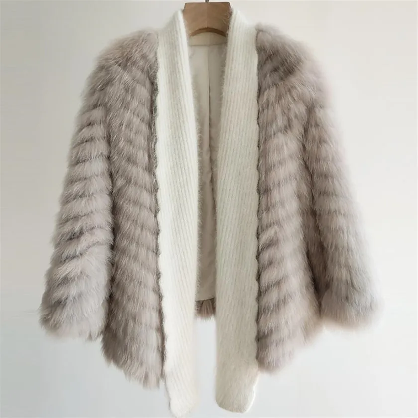 2020 winter new fur coat real fox fur full pelt