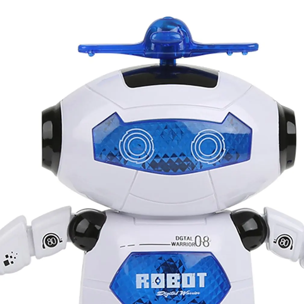 Робот игрушка электрический танцующий красочный Поющий вращающийся космический воин светящийся робот игрушка 360 градусов вращающаяся игрушка для мальчика