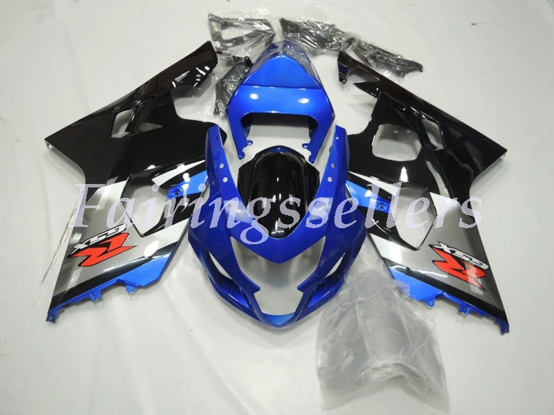 

New ABS Plastic Fairings Kit Fit For Suzuki GSXR600 GSXR750 GSX-R600 R750 K4 2004 2005 Injection Mold black blue