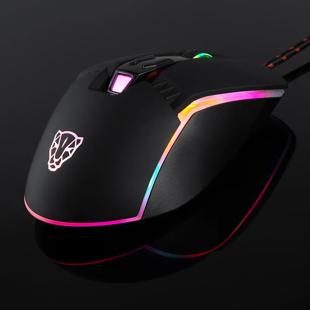 Motospeed V20 RGB Программирование 50000 dpi игровая мышь Профессиональная Регулируемая USB компьютер Wried оптический светодиодный с подсветкой для ПК