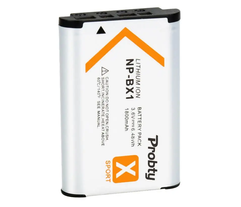 PROBTY для sony NP-BX1 npbx1 np bx1 Батарея для sony FDR-X3000R RX100 AS100V AS300 HX400 HX60 AS50 WX350 AS300V HDR-AS300R FDR - Цвет: 1 Pcs Battery