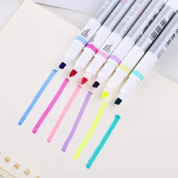 

6pcs/set Erasable Highlighter Pen Marker Pastel Liquid Chalk Fluorescent Pencil R9JB