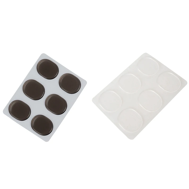 ELOS-12Pcs барабанный бесшумный коврик барабанный демпфер гелевые подушечки Snare Tom Drum глушитель бесшумный прозрачный ударный инструмент Аксессуары(Tr