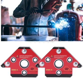 

2Pcs/Set Strong Magnetic Welding Locator Magnetic Welding Clamp Magnet Welding Holder For Three-Dimensional Welding S05 19