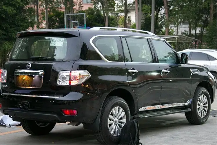 Для Nissan Patrol Y62 2012- багажник на крышу рельсы багаж бар Перевозчик штанги Топ Стойки железнодорожные коробки OEM алюминиевый сплав
