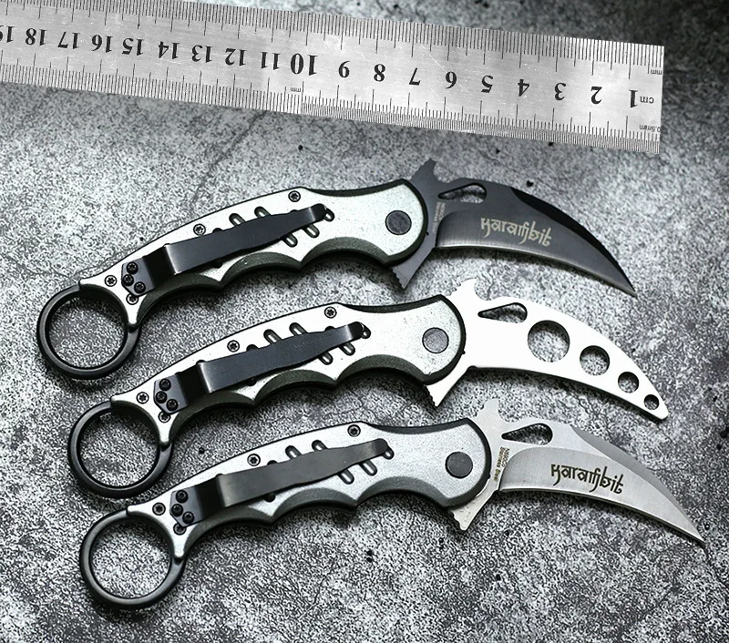 Karambit, алюминиевая ручка, коготь, нож, коготь, нож, высокое качество, складной нож, тактический, охотничий, для самообороны, многофункциональный, мачете