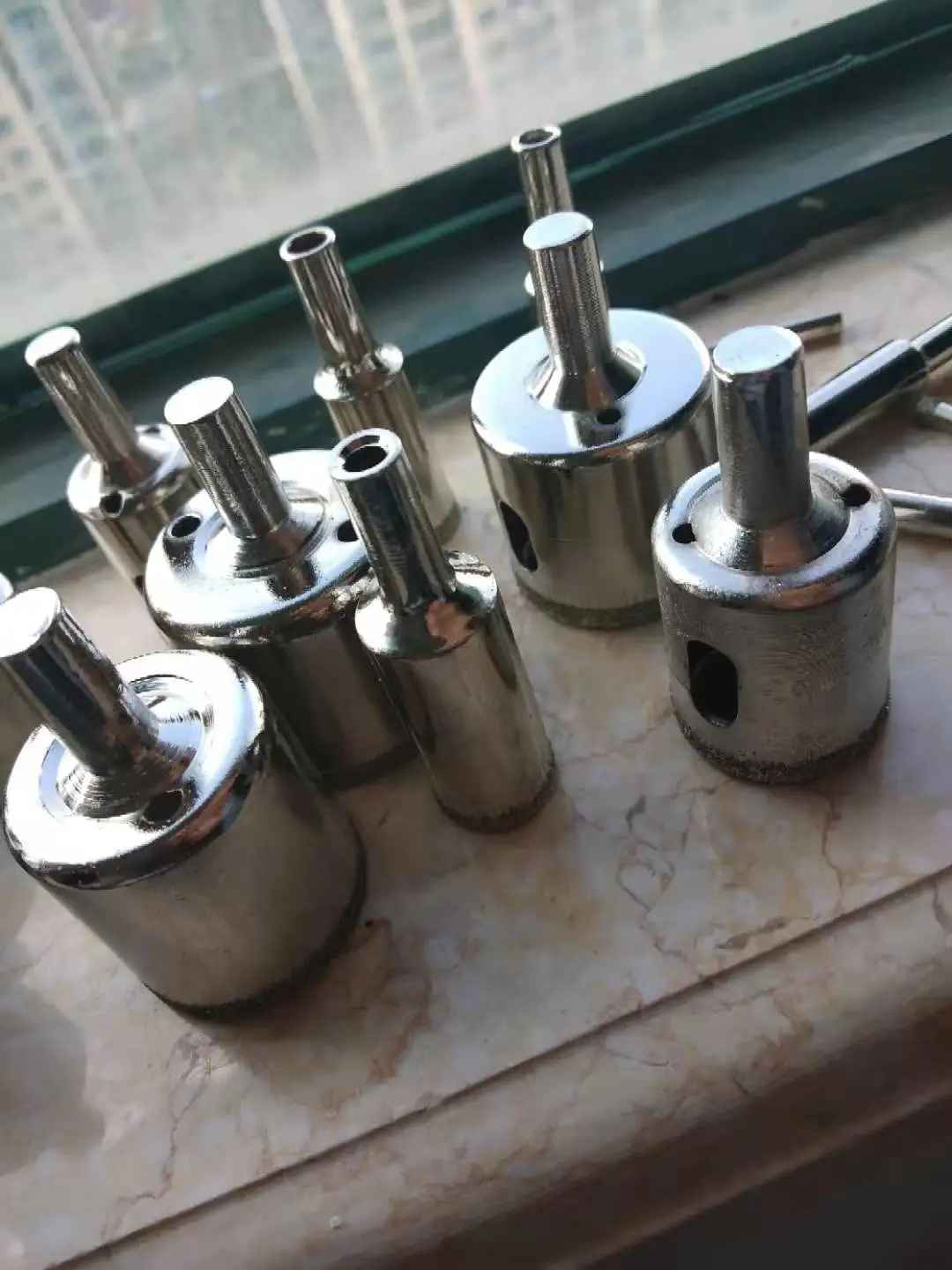 Wholesales 15Pcs 6-50mm Diamond Drill Bits Set Hole Saw Cutter Tool Glass Marble Granite Use for Glass, Marble, Tile or Granite