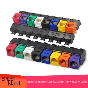 

RJ45 CAT6 Keystone Jacks Modules Tool-free Connector CAT6 Module Information Socket Computer Outlet Network adapter Cable Module