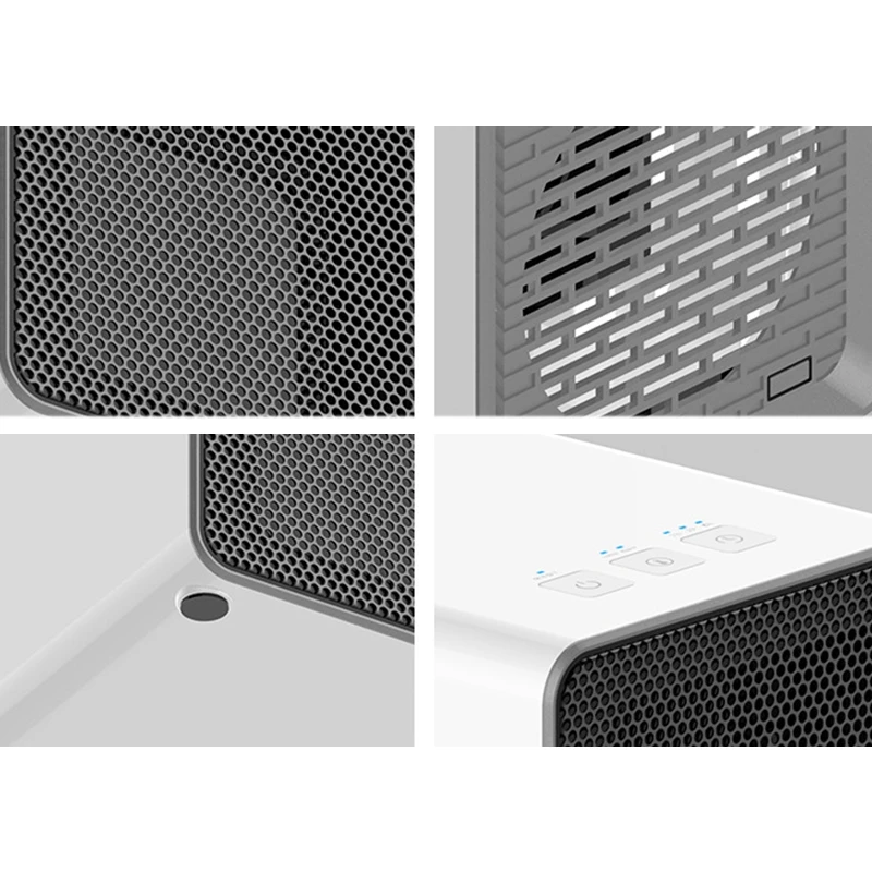 White 400W/800W Timer Portable Electric Heater Home Office Desktop Mini Heater Fan Heater Radiator Winter Insulation Machine