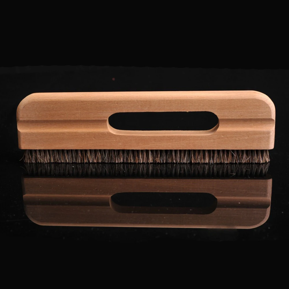 1PC Bristle Roller DIY Wooden Handle Paperhanging Horsehair Wall Sticker Brush Painting Paste Hand Tools