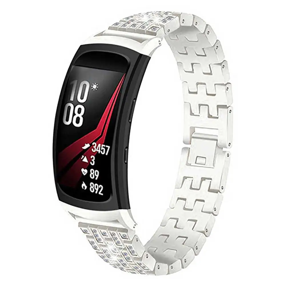 Ремешок для samsung Galaxy gear Fit2 PRO R365 ремень роскошный ремешок из нержавеющей стали для samsung Galaxy gear Fit2 R360