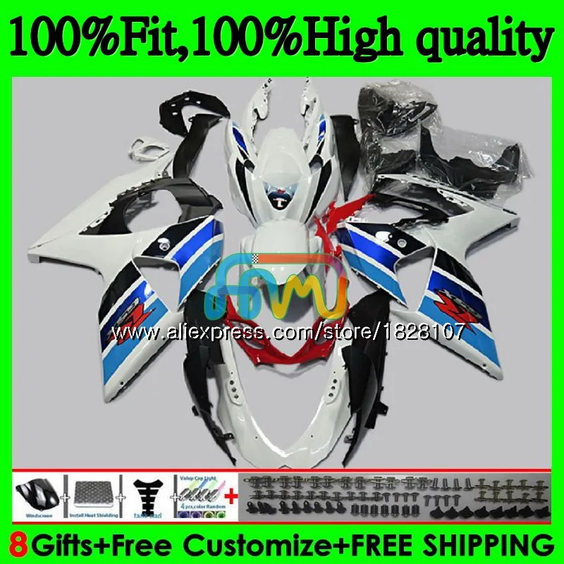 K9 для SUZUKI GSXR-1000 GSXR 1000 синий белый Горячие 09, 10, 11, 12, 13, 15 и 16 44BS. 5 GSXR1000 2009 2010 2011 2012 обтекатель