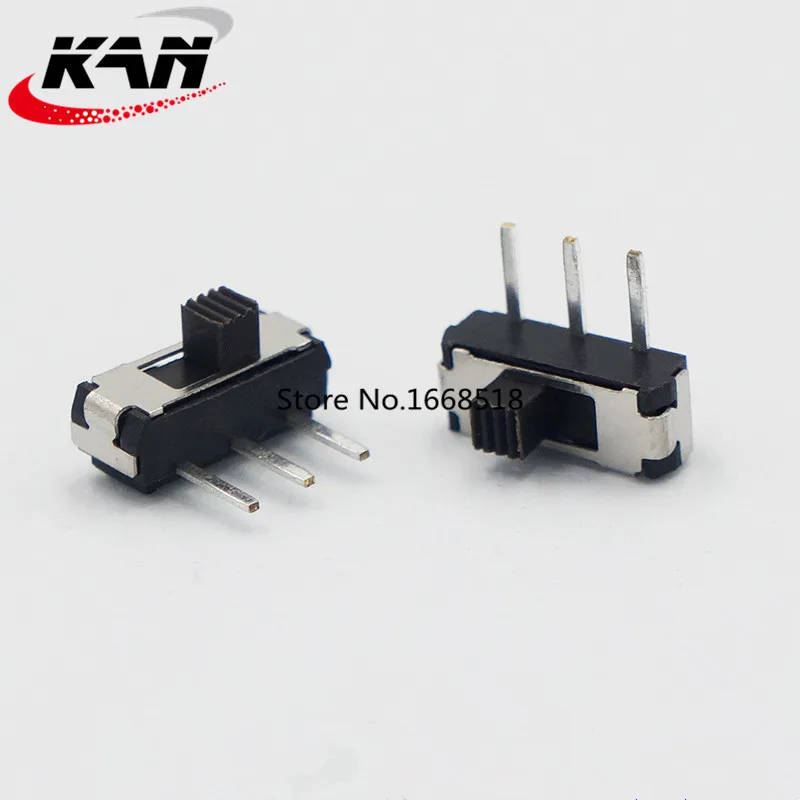 

50 шт./компл. Φ G2 SPDT 1P2T SMD 3-контактная печатная плата, горизонтальный переключатель скольжения 40JA