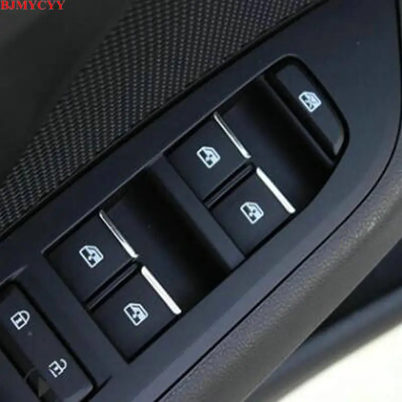 

BJMYCYY Car styling ABS 7PCS/SET Car window lift buttons decorate sequins FOR 2015 LEXUS NX 200 200T accessories