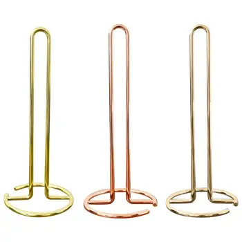 

Gold Wrought Iron Desktop Paper Towel Holder Restaurant Living Room Multifunctional Toilet Paper Holder Storage Rack