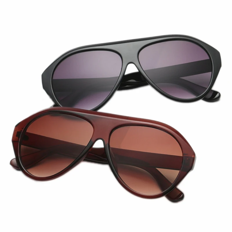 Vintage Pilot Oversized Sunglasses 2020 Women Men Big Frame Shade Sun Glasses Brand Designer Top Fashion Eyewear Lunette | Аксессуары