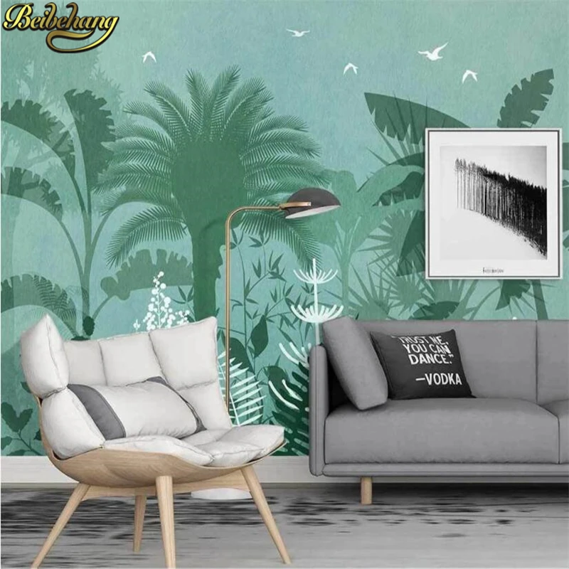 beibehang custom Tropical jungles Southeast Asia wallpaper for living room bedroom decoration photo mural wall papers home decor