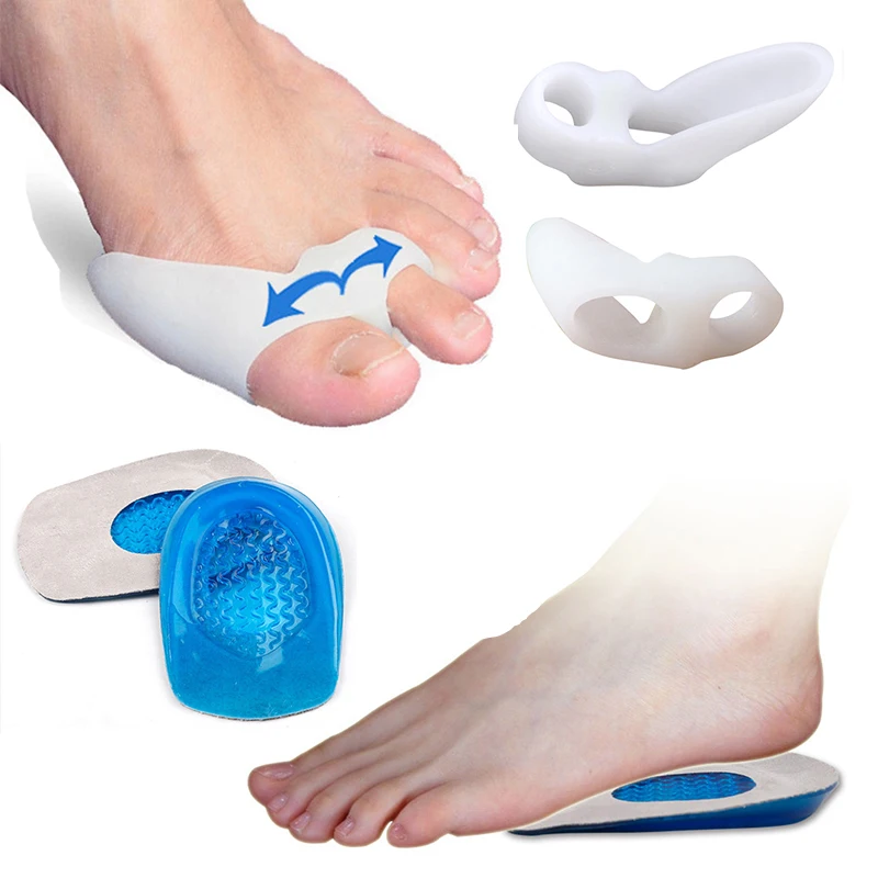 Foot Care Tools Orthopedic Hallux Valgus Bunion Corrector Silicone Toe Separator Orthosis Flatfoot Insoles for Shoes Insoles Pad