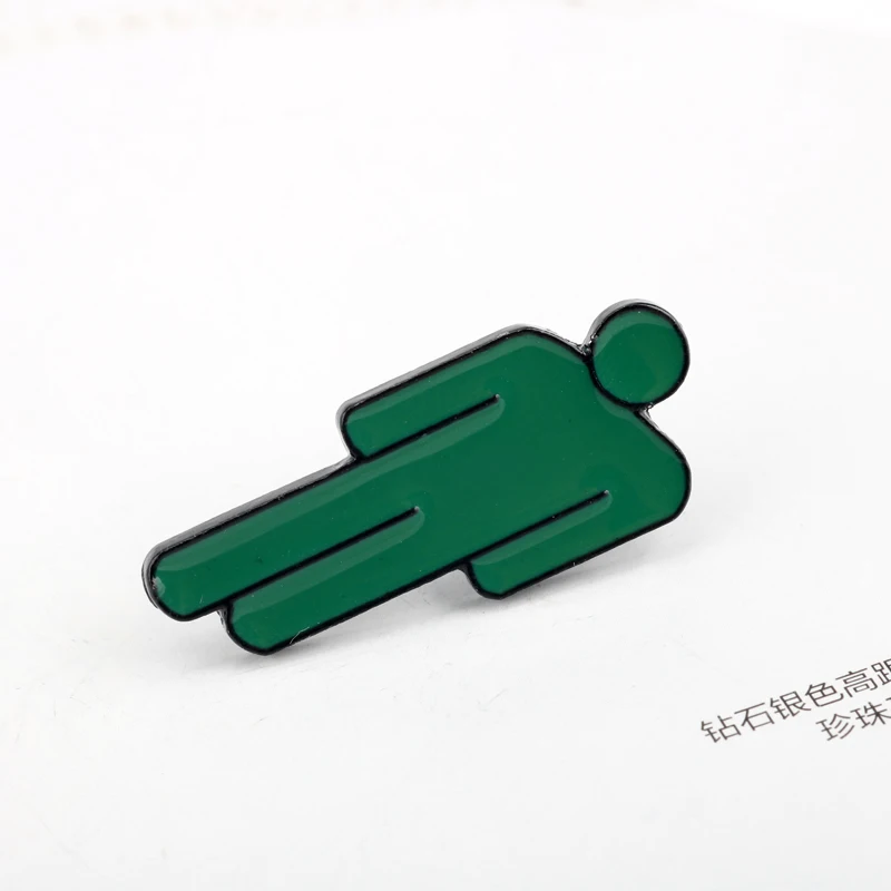 Хип-хоп Billie Eilish, зеленые эмалированные Броши с логотипом, Harajuku, значок для сумки, одежды, Нагрудный значок, забавное ювелирное изделие, подарок для любителей музыки