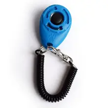 

1 Piece Adjustable Pet Cat Dog Training Clicker Plastic New Dogs Click Trainer Aid Too Wrist Strap Sound Key Chain Dog Whistl