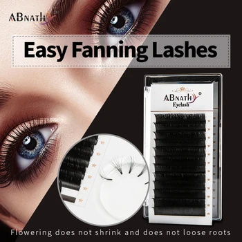

Abnathy Easy Fan Lashes Blooming Self-Fan Eyelash Extensions Automatic Make up Tools Individual Flowering Soft Satisfyer Lashes